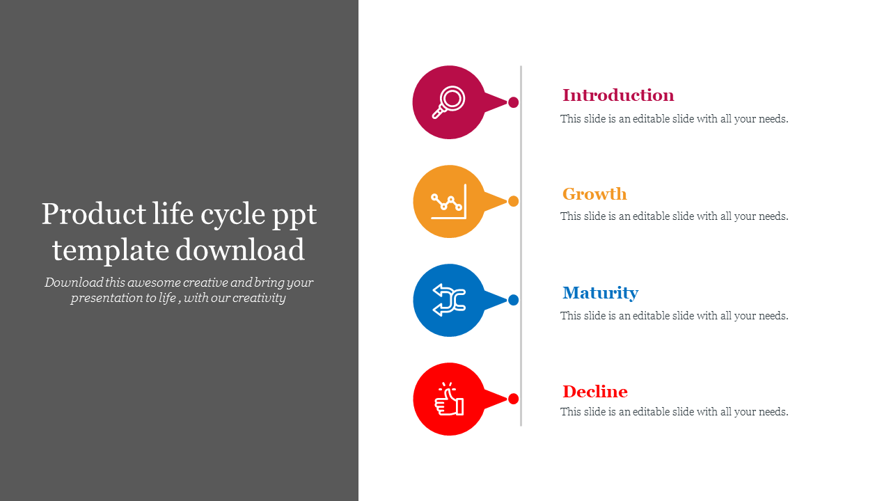 Free - Product Life Cycle PPT Template Download